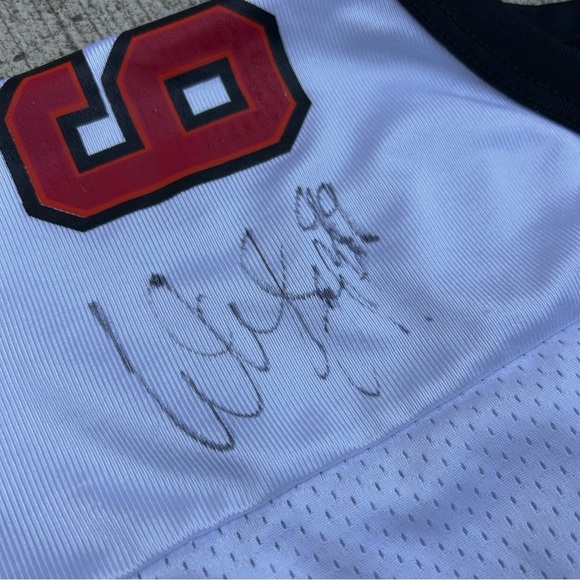 Warren Sapp 99 Autographed White Jersey Wilson L Size 14-16 Tampa Bay Buccaneers - Picture 7 of 11